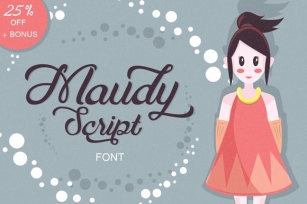 Maudy Script + Bonus Font Download
