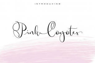 Pink Coyotes Font Download