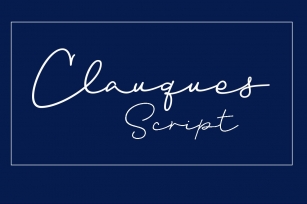 Clauques Script Font Download