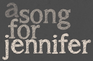 A Song for Jennifer Font Download