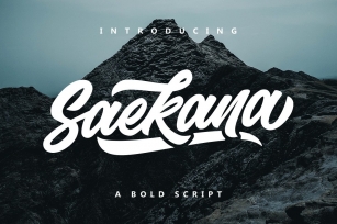 Saekana Script Font Download