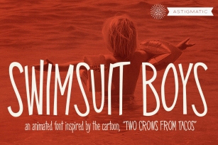 Swimsuit Boys Pro AOE Font Download