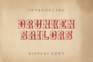 Drunken Sailors Display Font Download