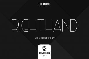RightHand Hairline Font Download