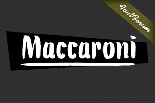 Maccaroni Font Download