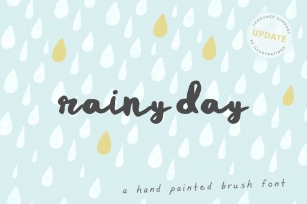Rainy Day Brush Font Download