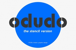 Odudo Stencil Font Download