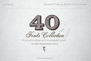 40 Archive Collection Font Download