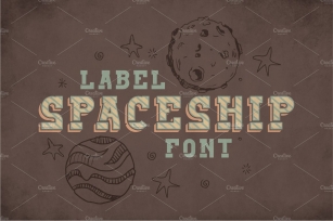 Spaceship Vintage Label Typeface Font Download