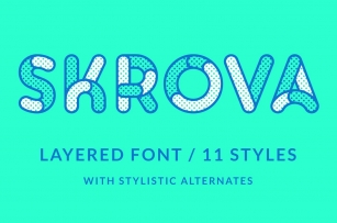 Skrova layered font Font Download