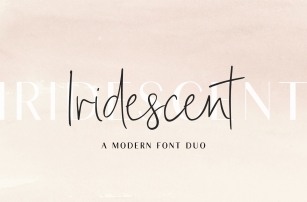 Iridescent Font Download