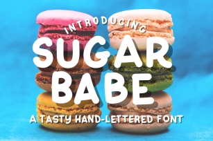 Sugar Babe hand-lettered font Font Download