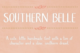 Southern Belle- A Cute Handmade Font Download