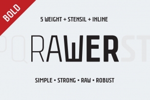 Rawer CondensedBold Font Download
