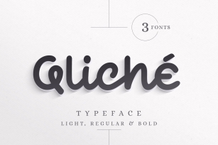 Qliché Typeface Font Download