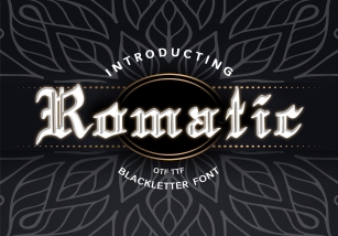 Romatic Blackletter Font Download