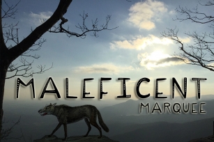Maleficent Marquee Menacing Typeface Font Download