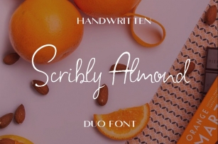 Scribly Almond Duo + Extras Font Download