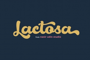 Lactosa Font Download