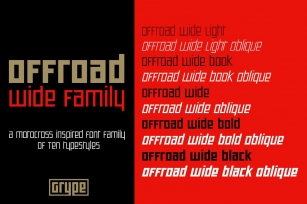 Offroad Wide Family Font Download