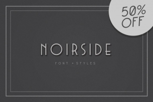Noirside Typeface + Styles Font Download