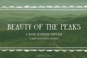 Beauty Of The Peaks Font Download