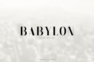 Babylon. Pack of 6 fonts Font Download