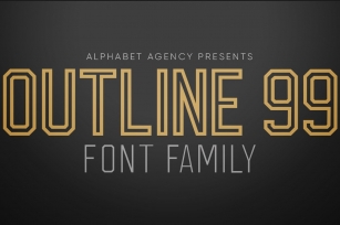 OUTLINE 99 FONT FAMILY (8 FONTS) Font Download