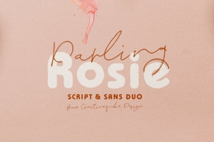 Darling Rosie Duo + Watercolor Font Download