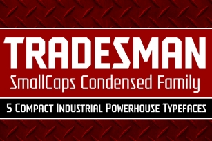 Tradesman SC Cond Family Font Download