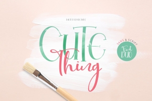 Cute Thing Duo Font Download