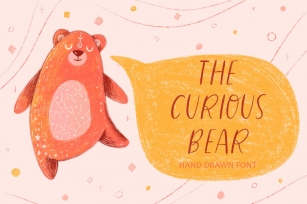 Curious Bear • Handdrawn  cute Font Download