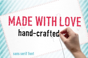 Made with love font Font Download