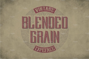 Blendedgrain Vintage Label Typeface Font Download