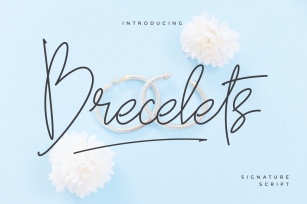Brecelets Signature Font Download