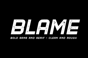 Blame // A Strong Sans and Serif Font Download