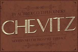 Chevitz typeface Font Download