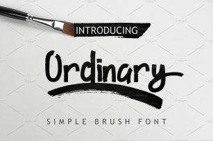 Ordinary Brush Font Download