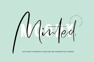 Minted Mood / Duo Font Download
