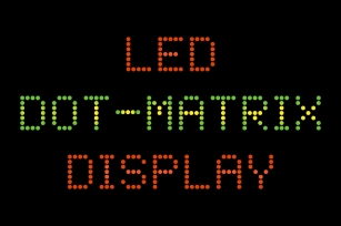 LED Dot-Matrix Display Font Download