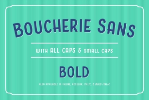 Boucherie Sans Bold Font Download