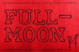 Cirque de la Lune FullMoon (outline) Font Download
