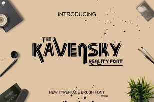 Kavensky Brush Font Download