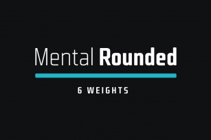 Mental Rounded Typefamily 50% Off Font Download