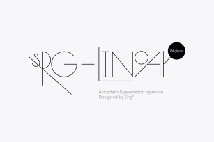 Srg Linear Font Download
