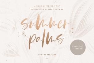 Summer Palms Collection Font Download