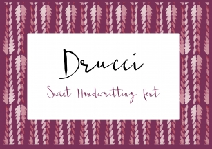 Drucci drucci Font Download