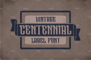 Centennial Vintage Label Typeface Font Download