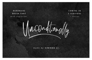 Unconditionally Font Download