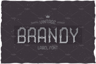 Brandy Vintage Label Typeface Font Download